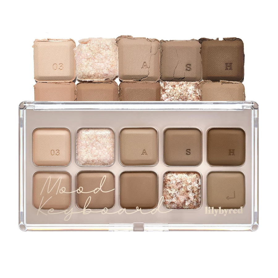 lilybyred Mood Keyboard Eyeshadow Palette — Ash Beige