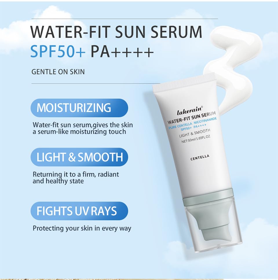 Centella Sunscreen SPF50 — Water-Fit Sun Serum (2-Pack)
