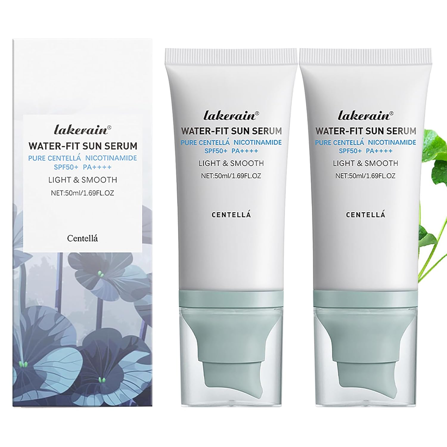 Centella Sunscreen SPF50 — Water-Fit Sun Serum (2-Pack)