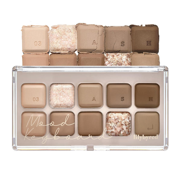 lilybyred Mood Keyboard Eyeshadow Palette — Ash Beige