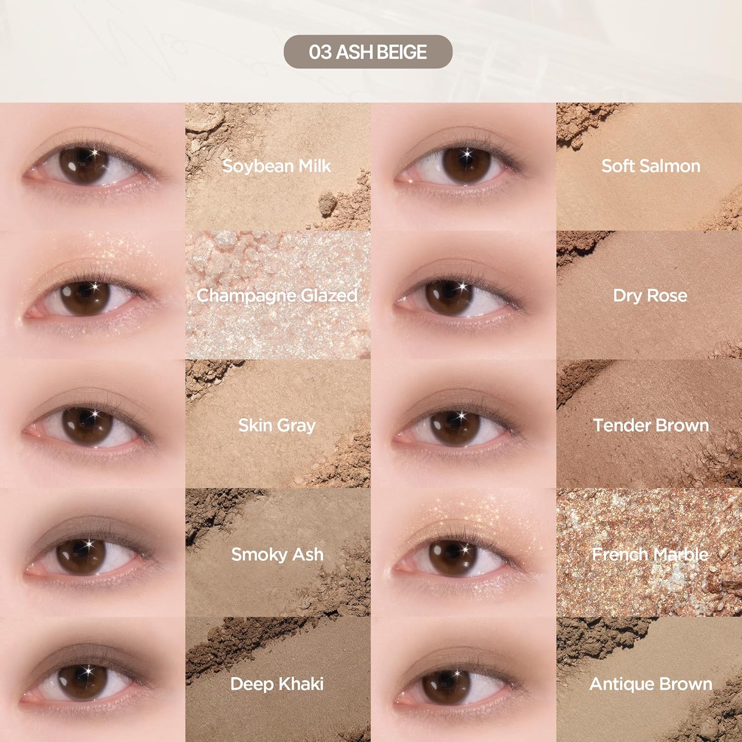 lilybyred Mood Keyboard Eyeshadow Palette — Ash Beige