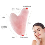 Rose Quartz Gua Sha Facial Massage Tool