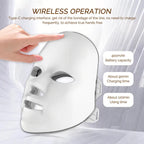 LumeGlow™ Wireless LED Light Therapy Face Mask — 7 Color Photon Skin Rejuvenation