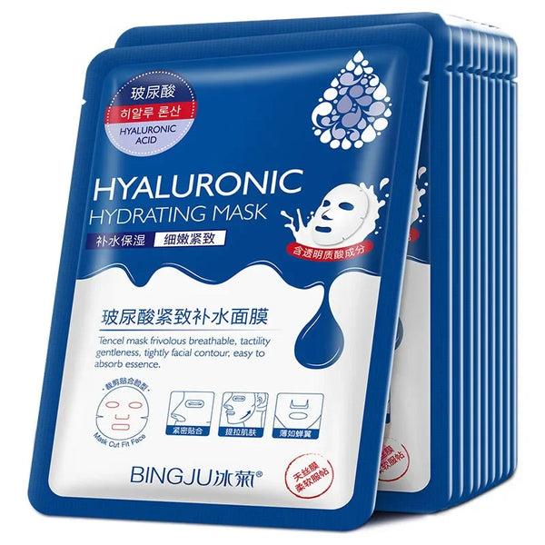 Hyaluronic Acid Sheet Mask Set — 10 Pack