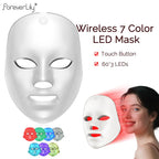 LumeGlow™ Wireless LED Light Therapy Face Mask — 7 Color Photon Skin Rejuvenation