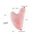 Rose Quartz Gua Sha Facial Massage Tool
