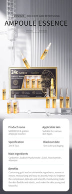 Vitamin C Brightening Serum — 24K Gold + Hyaluronic Acid